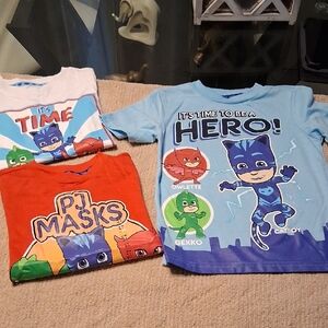 Kids Costume T-Shirt Set - Blue, Red, White PJ MASKS